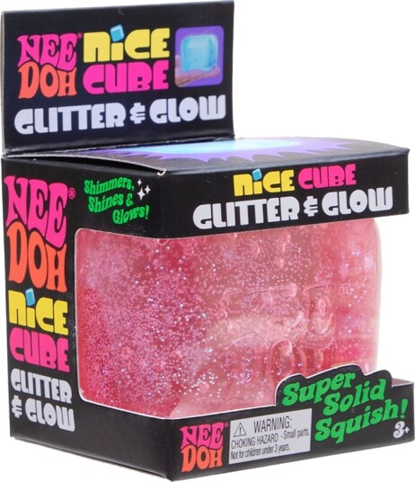 NeeDoh Nice Cube Glitter & Glow 3 Asst. CDU NeeDoh Nice Cube Glitter & Glow 3 Asst. CDU