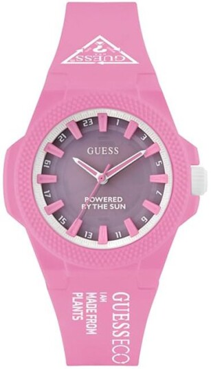 Guess Dameklokke GW0587L3 Outspoken Lilla/Gummi Ø40 mm