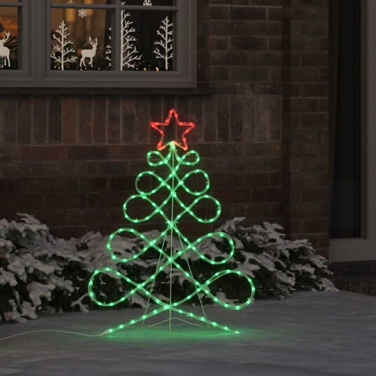 Julekongleformet lys med 144 LED Flerfarget 80 x 56 cm PVC Julekongleformet lys med 144 LED Flerfarget 80 x 56 cm PVC