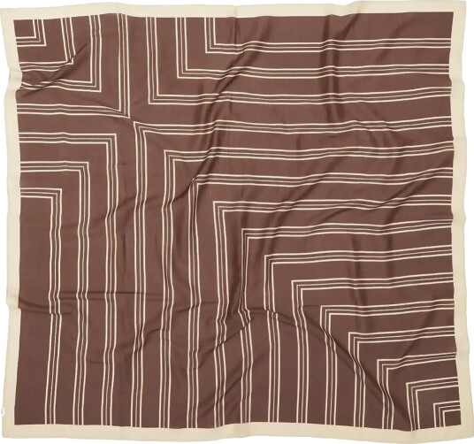 Becksöndergaard Stri‚ Sico Scarf Brown 110X 110CM