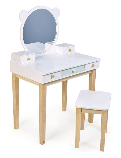 Tender Leaf Children's Furniture Dressing Table With Chair White Max 30kg