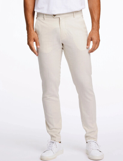 Lindbergh Linen Club Pants Cream M Lindbergh Linen Club Pants Cream M