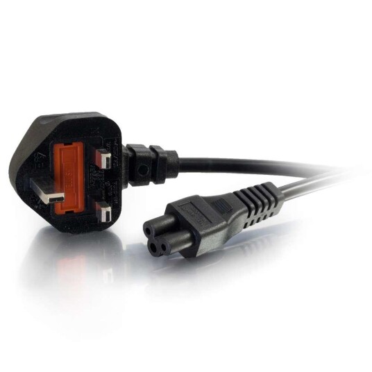 C2G Laptop Power Cord   strømkabel   IEC 60320 C5 til BS 1363   1 m