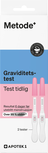 Metode graviditetstest tidlig 2 stk