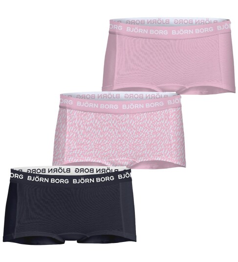 Björn Borg Boxershorts 3 pack Stretch Blå/Lyserød/Hvit Björn Borg 15 16 år 170 176 Boxershorts Rosa
