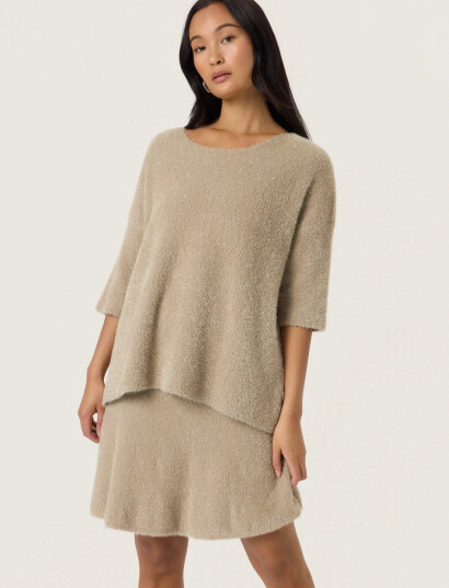 Soaked in Luxury Slodalys Tuesday Jumper - Beige - L