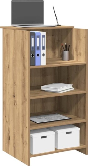  Resepsjonspult artisan eik 55x50x103,5 cm konstruert tre