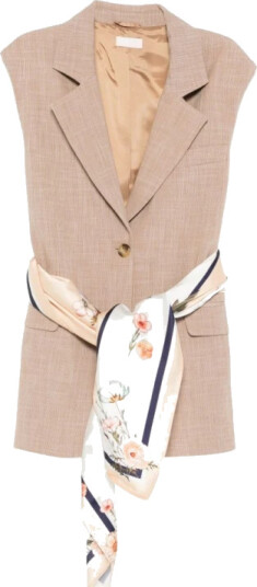 Liu Jo Dame Jakker Beige M,