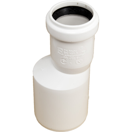 Wavin Reduksjon 50x32 mm Kloakk- og Avløpsrør Plast Hvit