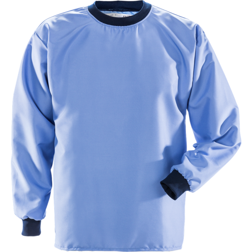 Fristads T-Shirt Långärmad Renrum 7r014 Xa80 Mellanblå L