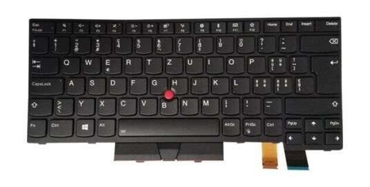 Lenovo Lite-On - Brbart tastatur - til utskifting - Sveitsisk - Svart