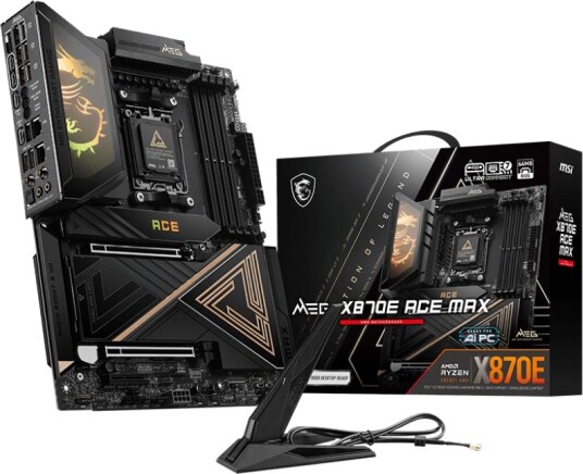 MSI MEG X870E ACE Max Hovedkort ATX med AM5 Socket og 256GB Minne MSI MEG X870E ACE Max Hovedkort ATX med AM5 Socket og 256GB Minne