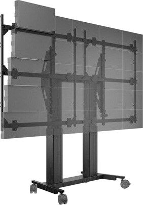 Multibrackets M Pro Series cart - for 5x5 LED video wall - motorised - black - Max - recommended for 135"