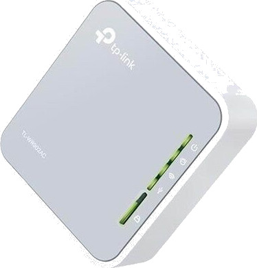 TP-Link TL-WR902AC Bærbar Router med Wi-Fi 5, Dobbeltbånd, 750 Mbps - Hvit