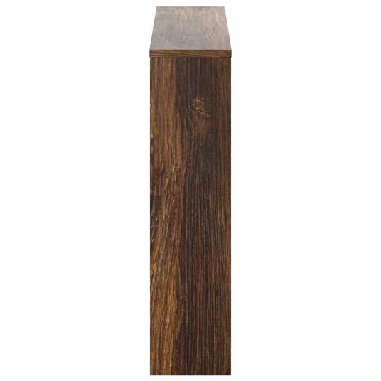vidaXL Skoskap med speil 2 lag r?kt eik 63x17x67 cm