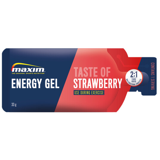 Maxim Energy Gel 33g, gel 33g Jordbær Maxim Energy Gel 33g, gel 33g Jordbær