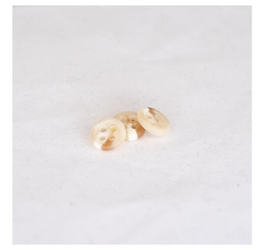 Skjorteknapp, beige melert 9mm