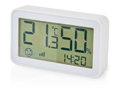 Nedis SmartLife Klimasensor | Zigbee 3.0 | Batteri drevet | Android™ / IOS | Hvit Nedis SmartLife Klimasensor | Zigbee 3.0 | Batteri drevet | Android™ / IOS | Hvit