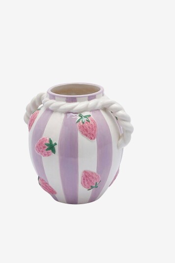 EDG Vase Jordbær H 17 cm Lilla