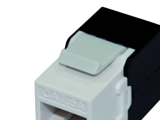 Roline Keystone Jack Cat. 6A Rj-45 Unshielded Toolless White Hvit