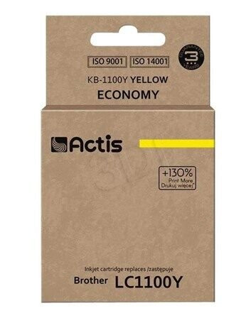 Actis KB-1100Y - yellow - ink cartridge (alternative for: Brother LC1100Y Brother LC980Y) - Blekkpatron Yellow Actis KB-1100Y - yellow - ink cartridge (alternative for: Brother LC1100Y Brother LC980Y) - Blekkpatron Yellow