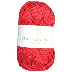 Shamrock Yarns Mercerisert Bomull 21 Vinrød