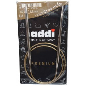 Addi Turbo Rundpinner Messing 80cm 5,50mm / 31.5in US9
