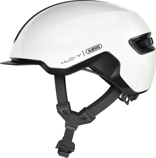 Abus Hud Y Sykkelhjelm Shiny White 57 61cm