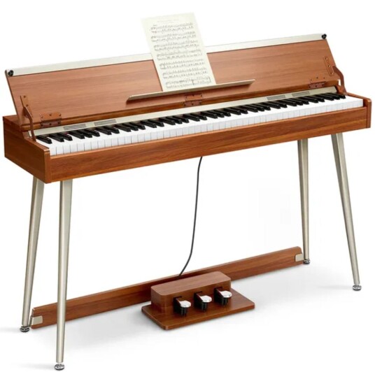 Donner DDP80 PLUS i tre farge digitalpiano med pedalbrett og stativ