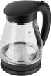 Adler AD 1274 B Vannkoker 1,7 L 2200 W Glass Sort med Vannivåindikator Adler AD 1274 B Vannkoker 1,7 L 2200 W Glass Sort med Vannivåindikator