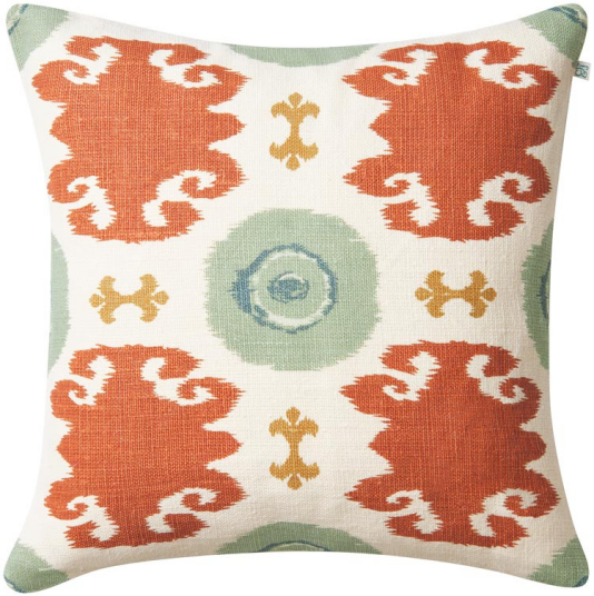 Chhatwal & Jonsson Mahal putetrekk 50x50 cm Aqua heaven blue apricot khaki