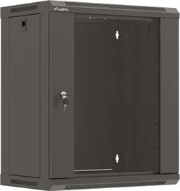 Lanberg Wf03 Series Skap 540 X 350 Flat Pack With Glass Door Veggmonterbar Svart Ral 9004 12U 19" Lanberg Wf03 Series Skap 540 X 350 Flat Pack With Glass Door Veggmonterbar Svart Ral 9004 12U 19"