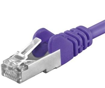 Premiumcord Sp6asftp015v 1,5 M Cat6a S/Ftp S-Stp Rj-45 Rj-45 Fiolett