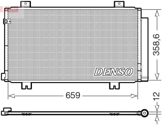 Kondensator, klimaanlegg DENSO DCN40038