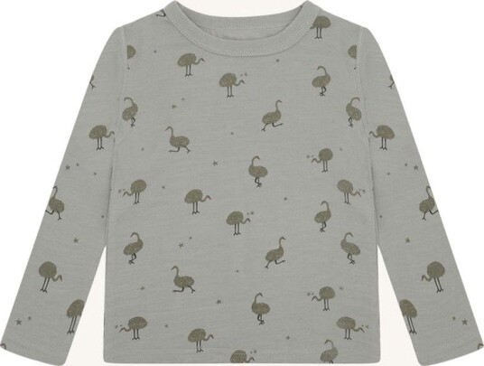 Hust and Claire Abba Ostrich Genser Ull/Bambus Forest Fog (104 / 4 år)