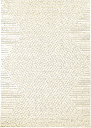Shaggy Indoor/Outdoor Ithaca krem Størrelse: 160 x 230 cm