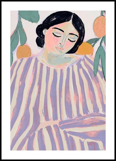 Tranquil Stripes Poster Plakat / 70x100cm