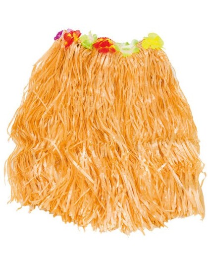 Aloha 60 cm Beige Hawaii Skjørt