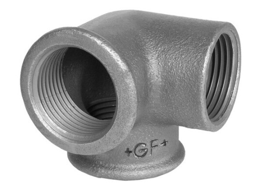 Georg-Fischer Elbow black side outlet 1/2