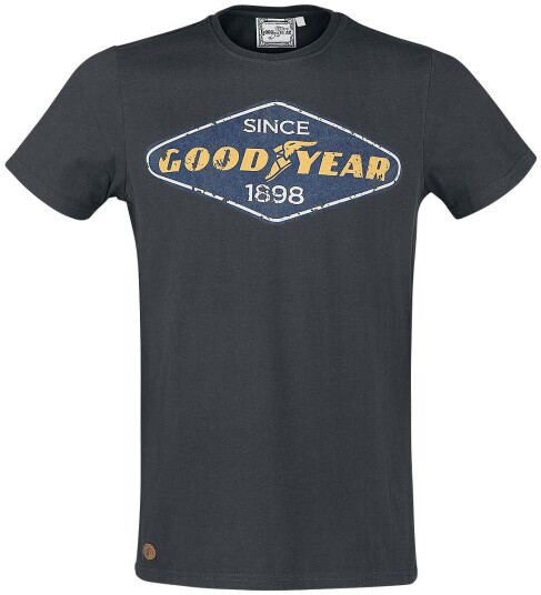 GoodYear - Rockabilly T-skjorte - East Lake - S til XXL - Herrer - grå GoodYear - Rockabilly T-skjorte - East Lake - S til XXL - Herrer - grå