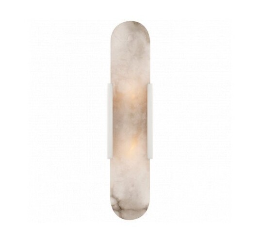 Melange Elongated Sconce Polished Nickel Melange Elongated Sconce Polished Nickel