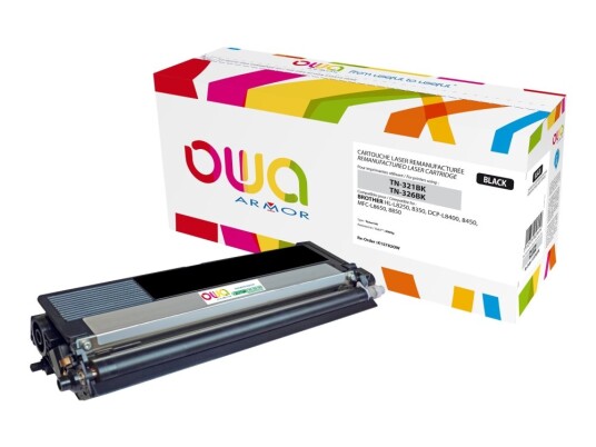Owa - Svart - Kompatibel - Gjenfabrikert - Tonerpatron Alternativ For: Brother Tn321bk Brother Tn326bk - For Brother Dcp-L8400 Dcp-L8450 Hl-L8250 Hl-L8350 Mfc-L8650 Mfc-L8850