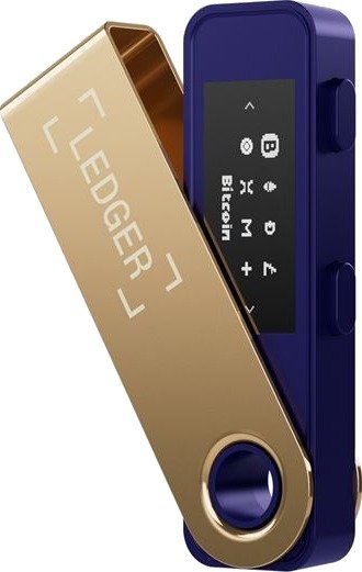 Ledger Nano S Plus - crypto - maskinvarelommebok - Gull/Lilla