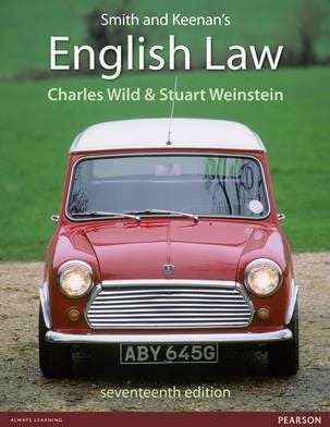 Smith And Keenan'S English Law Av Charles Wild, Stuart Weinstein