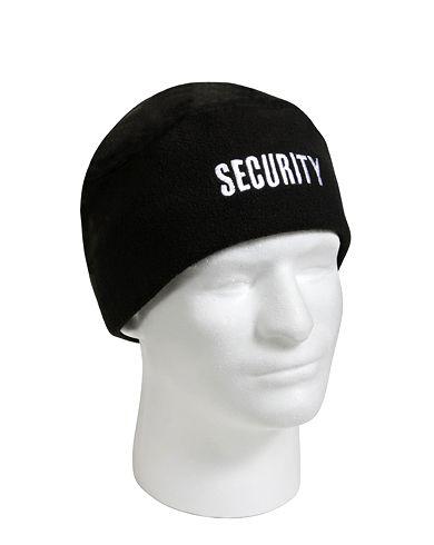 Rothco Security Polar Fleece Beanie Black med SECURITY Svart Rothco Security Polar Fleece Beanie Black med SECURITY Svart