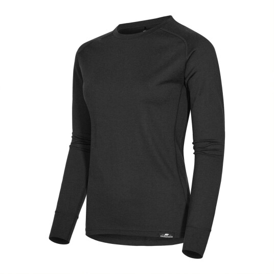 Gridarmor Women"s Viks Wool Top 2.0 Black Beauty XL Gridarmor Women"s Viks Wool Top 2.0 Black Beauty XL