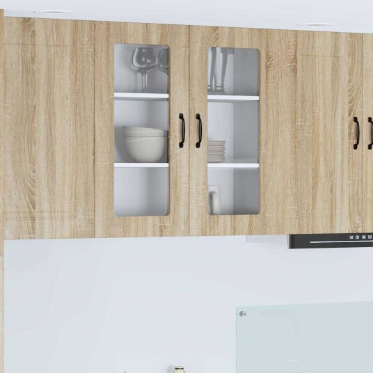  Kjøkkenskap med hylle Sonoma eik 80 x 31 x 80 cm Konstruert tre