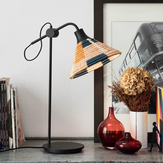 Forestier Parrot Bordlampe Sand   Stue 26 62 Svart