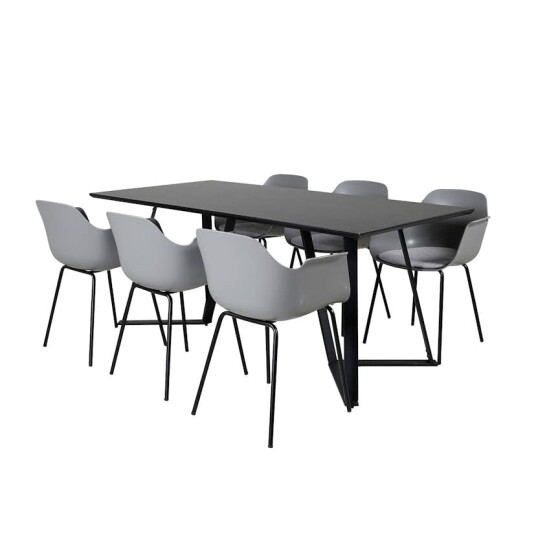 Venture Home Spisegruppe Venture Home Marina med 6 Comfort Plastic Stoler GR20675