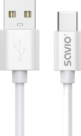 Savio Usb Cable 2 M Usb 2.0 Usb A Usb C White Cl-168 3 M Usb C Usb A Usb 2.0 0,48 Gbit/S Hvit